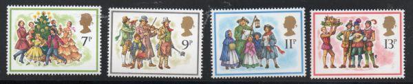 Great Britain Sc 847-50 1978 Christmas stamp set mint NH