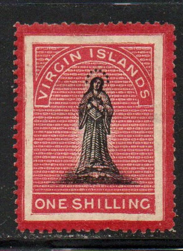 Virgin Islands Sc 8 1867 1/ rose & black St Ursula stamp mint