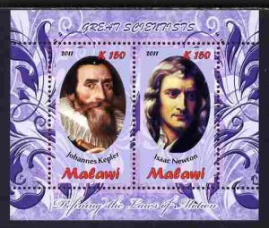 MALAWI - 2011 - Kepler & Newton - Perf 2v Sheet - MNH - Private Issue