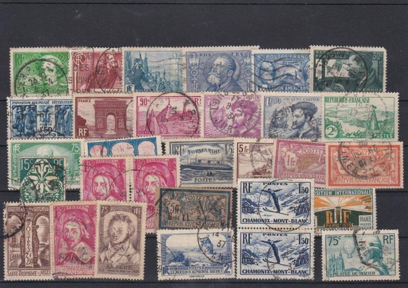 Interesting Mix of France Used Stamps Ref 31602