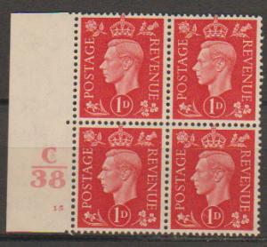 GB George VI  SG 463 Control C38 Cyl 15