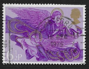 Great Britain #758 6 1/2p Angels Lute Harp ~ Used