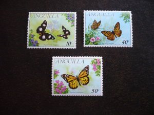 Stamps - Anguilla - Scott# 123,125,126 - Mint Never Hinged Part Set of 3 Stamps