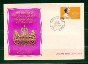 QUEEN MOTHER 80th BIRTHDAY LOT OF EIGHT 1980 FIRST DAY COVERS 