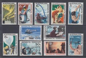 Australian Antarctic Territory Sc L8-L18 MNH. 1966-1968 Anarctic Views, VF