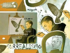 Mozambique 2011 MNH - Surrealism (Rene Magritte).Mi 5204/Bl.544, Scott 2452