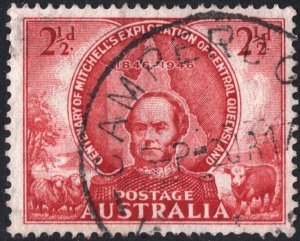 Australia SC#203 2½d Sir Thomas Mitchell and Queensland (1946) Used