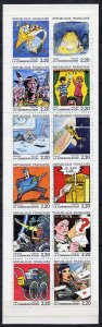 France 2099a Booklet MNH Cartoons, Communications, Space