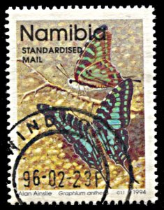 Namibia 745A, used, Butterfly: Larger Striped Swordtail