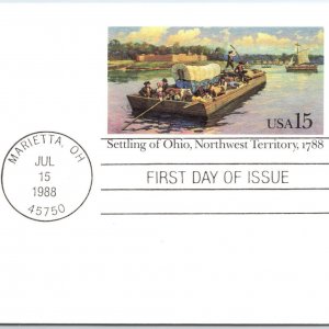 US POSTAL CARD STATIONERY FIRST DAY ISSUE SETTLING OF OHIO NORTHWEST TERRITORY