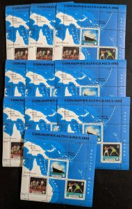 EDW1949SELL : SOLOMON ISLANDS Collection of 12 diff. S/S, 10 of each. Cat $740.