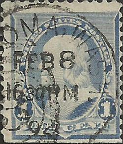 # 219 DULL BLUE USED BEN FRANKLIN SCV-0.75