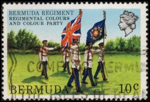 Bermuda 423 - Used - 10c Color Guard (1982) (cv $0.55)