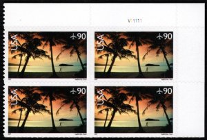 US #C143 PLATE BLOCK, $3.60 face, VF mint never hinged, lovely high value, Ge...