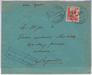 SPAIN - POSTAL HISTORY - GUERRA CIVIL - Military censor Cervera del Río Alhama