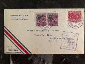 1930 San Jose Costa Rica First Flight airmail cover FFC PAA