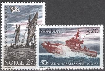 NORWAY 1991 Scott 993-94 cmplt mnh fvf set - scv $15.75 less 90%=$1.58 Buy it No