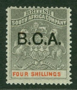 SG 11 Nyasaland, British Central Africa 1891. 4/- grey-black & vermilion...