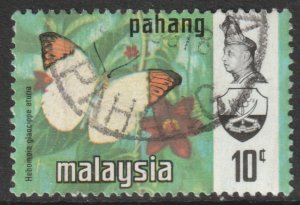 Malaya Pahang Scott 94 - SG100, 1971 Butterflies 10c used