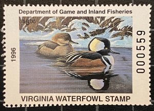 US Stamps - SC# RW VA 9 - Duck Stamp - Unused - SCV $12.00