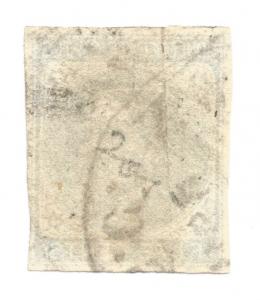 Scott # CSA-7 5cent Blue Davis 1862
