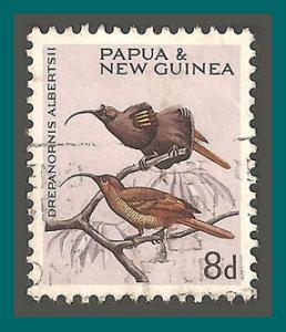 PNG (192) 1964 Sicklebill Bird, 8d used (SG 65)