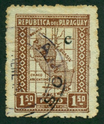 Paraguay 1927 #L23 U SCV (2018) = $0.50