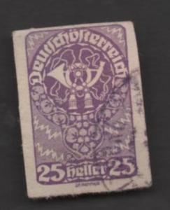 Austria  Scott # 232  used single  Imperforate