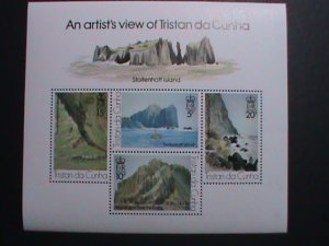 TRISTAN DA CUNHA-AN ARTIST'S VIEW OF STOLENHOFF ISLAND  -MNH-S/S-VF