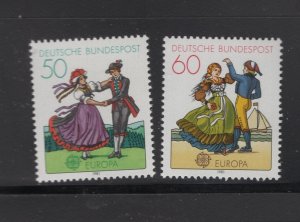 Germany #1349-50 (1981 Europa set) VFMNH CV $1.20