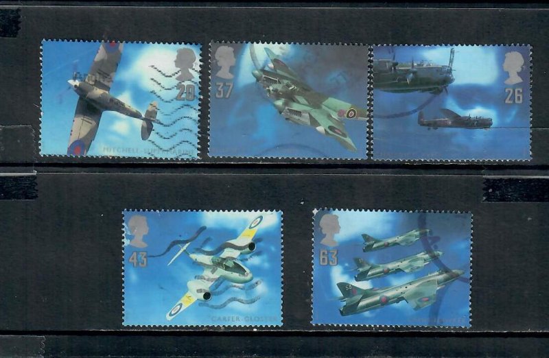 G.B 1997 COMMEMORATIVES  SET AIRCRAFTUSED  h 080421