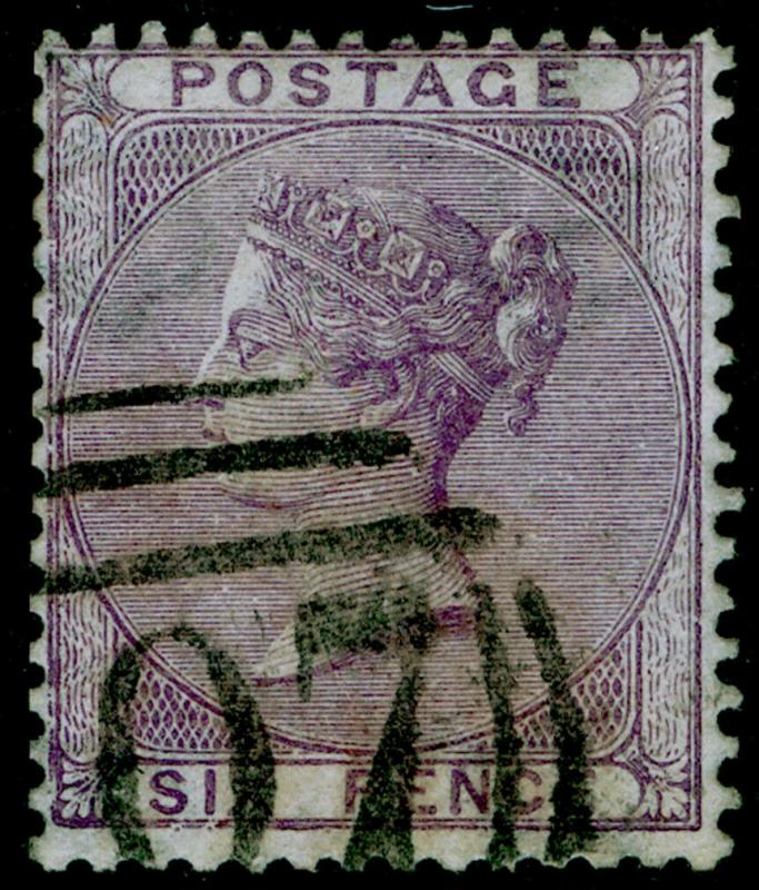 SG70wj, 6d pale lilac, FINE USED. Cat £475. WMK REVERSE.