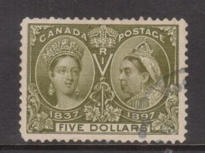 Canada #65 XF Used With Large Margins & Light Cancel