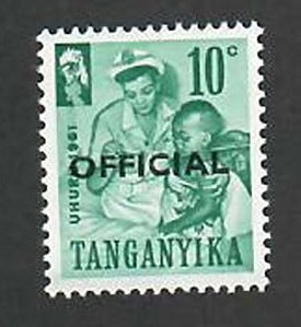 Tanganyika; Scott O22; 1961;  Unused; NH