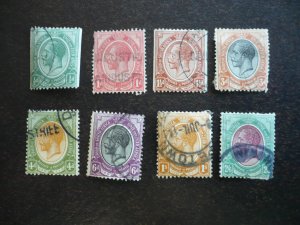 Stamps - South Africa - Scott# 2-4,7,9-11,13 - Used Partial Set of 8 Stamps