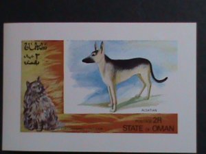 OMAN- LOVELY BEAUTIFUL ALSATIAN DOG  MNH IMPERF-S/S VF WE SHIP TO WORLD WIDE