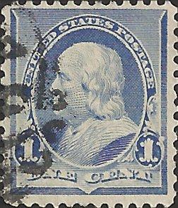 # 219 DULL BLUE USED BEN FRANKLIN SCV-0.75