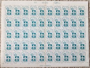 Brazil 1965 MNH Sc 1006 SHEET OF 50