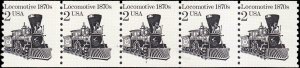 Scott 2226 Locomotive 1870s PNC5 #1 MNH CV $0.40