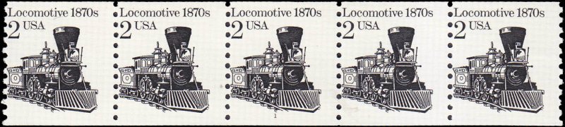 Scott 2226 Locomotive 1870s PNC5 #1 MNH CV $0.40