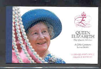 Guernsey Sc 673a//679b 1999 Queen Mother stamp booklet mint NH