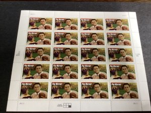 Scott # 3149, Pop Warner Souvenir Sheet of 20/32¢ Stamps-MNH-1997-US