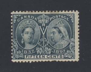 Canada Victoria Jubilee MH Stamp #58-15c MH Fine Gum Cr. Guide Value = $150.00