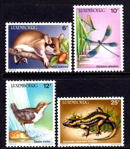 Luxembourg 1987 Wildlife Conservation Complete Mint MNH Set SC 763-766