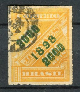 BRAZIL; 1898 classic Journal issue fine used 2000r. value