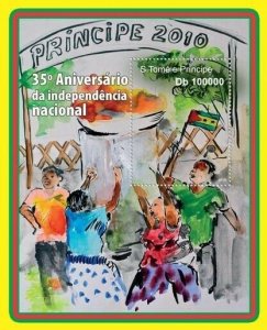 S. TOME & PRINCIPE 2010 - 35th Independence of Sao Tome & Principe S/s