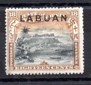 Labuan 1898 18c P15 mint MH SG101A WS2398