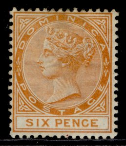 DOMINICA QV SG25, 6d orange, M MINT. Cat £22. 