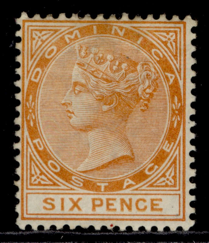 DOMINICA QV SG25, 6d orange, M MINT. Cat £22. 