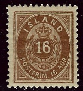 Iceland SC#27 Mint F-VF SCV$80.00...Worth a Close Look!!